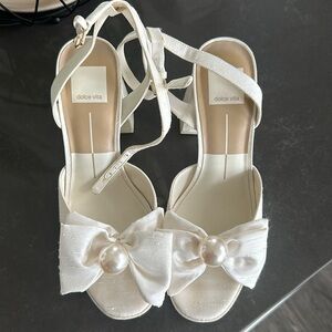 Dolce Vita Patton Heels Ivory Satin